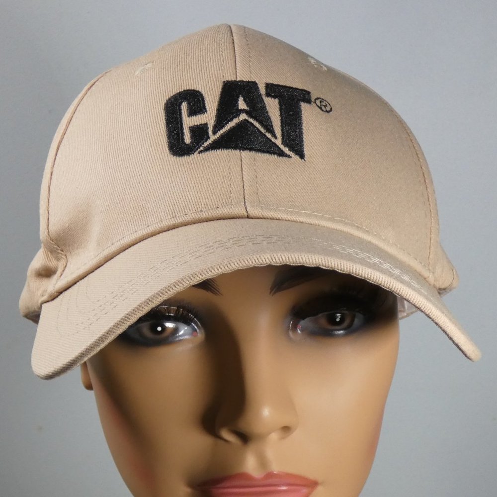 Caterpillar - CAT logo ball cap tan with black logo